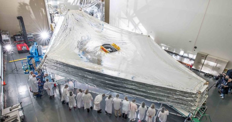 Sun protection stretched for space telescopes