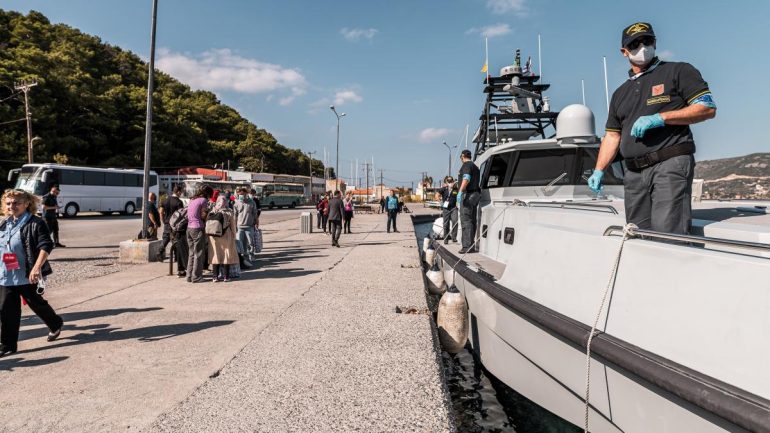 Greek border guards are said to have thrown migrants into the sea
