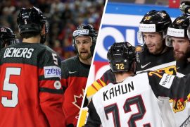 Das deutsche Eishockey-Team trifft im ersten Gruppenspiel auf den Rekordsieger Kanada.