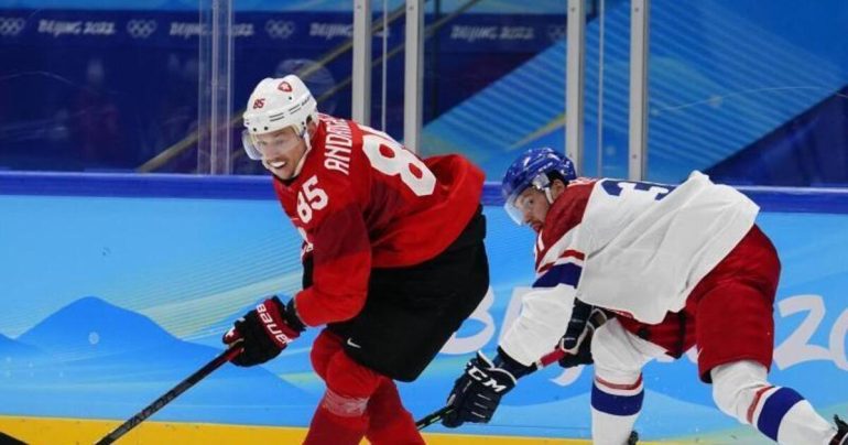 Switzerland beat Czech Republic - Denmark in the quarterfinals - Ice Hockey