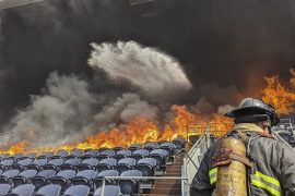 NFL: Here's Denver Broncos Stadium On Fire!  - US Sports NFL Football