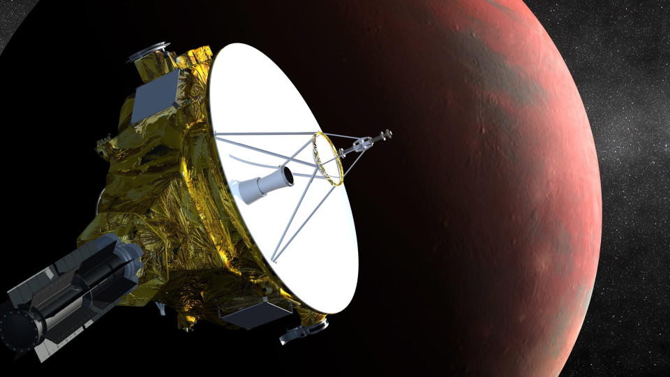 FILE - epa04519708 An undated artist's concept provided by NASA and the Johns Hopkins University Applied Physics Laboratory/Southwest Research Institute (JHUAPL/SwRI) on December 08, 2014 shows the New Horizons spacecraft as it approaches Pluto 