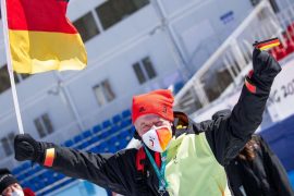 Deutschlands Verbands-Präsident Friedhelm Julius Beucher ist zufrieden mit dem ersten Wettkampf-Wochenendes bei den Winter-Paralympics. Foto: Jens Büttner/dpa-Zentralbild/dpa