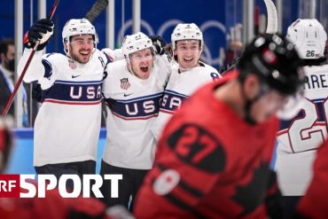 Ice Hockey Tournament in Beijing - USA beat Canada in a rival duel