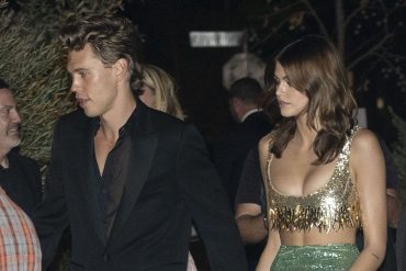 officially?  Kaia Gerber and Austin Turtle at the Oscars Party