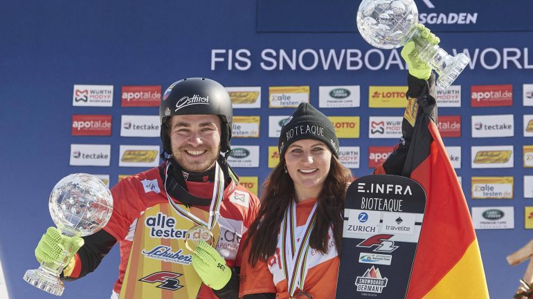 snowboarding |  Team: Snowboard: Hofmeister/Baumeister with a great finish