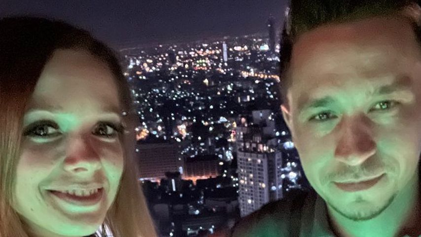 Anne Wunsch and her boyfriend Karim in Bangkok in January 2022