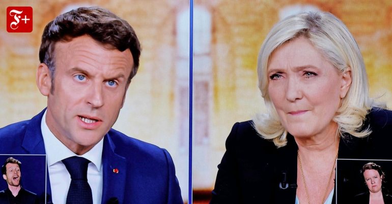 Emmanuel Macron, Marine Le Pen and Karl Marx