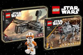 Lego Star Wars 75337 AT-TE (including Commander Kodi) and 75323 The Justifier (Cad Bain's Starship) Introduced