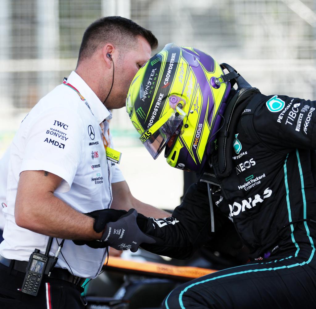 In Baku, Lewis Hamilton needed help landing