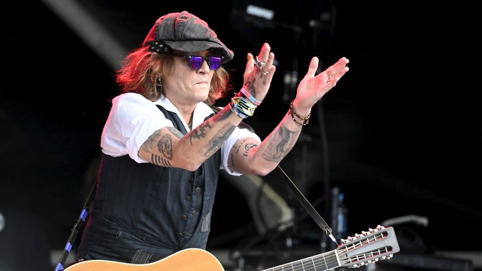 June 19, 2022: Depp on stage at the Helsinki Blues Festival