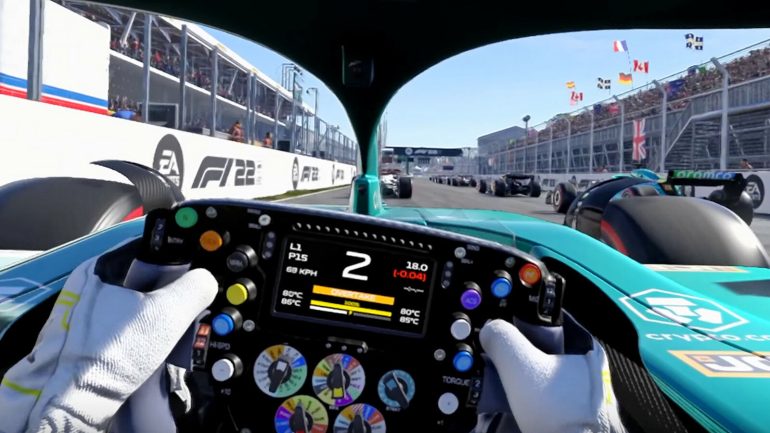 F1 22 shows the first VR gameplay in Canada