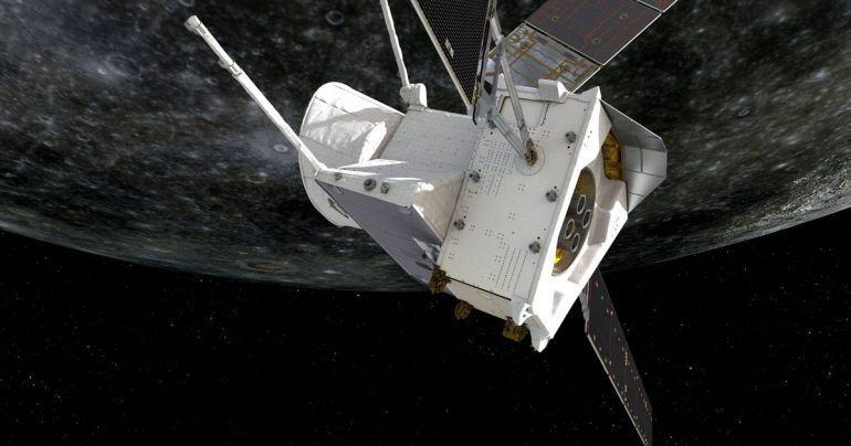 Mercury probe "BepiColombo" for a short time close to the target