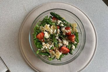 Pasta Salad Recipe with Strawberries and Asparagus