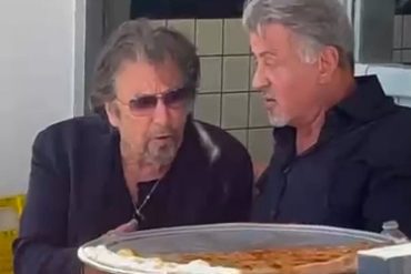 Sylvester Stallone and Al Pacino: Pizza with the Godfather |  Entertainment