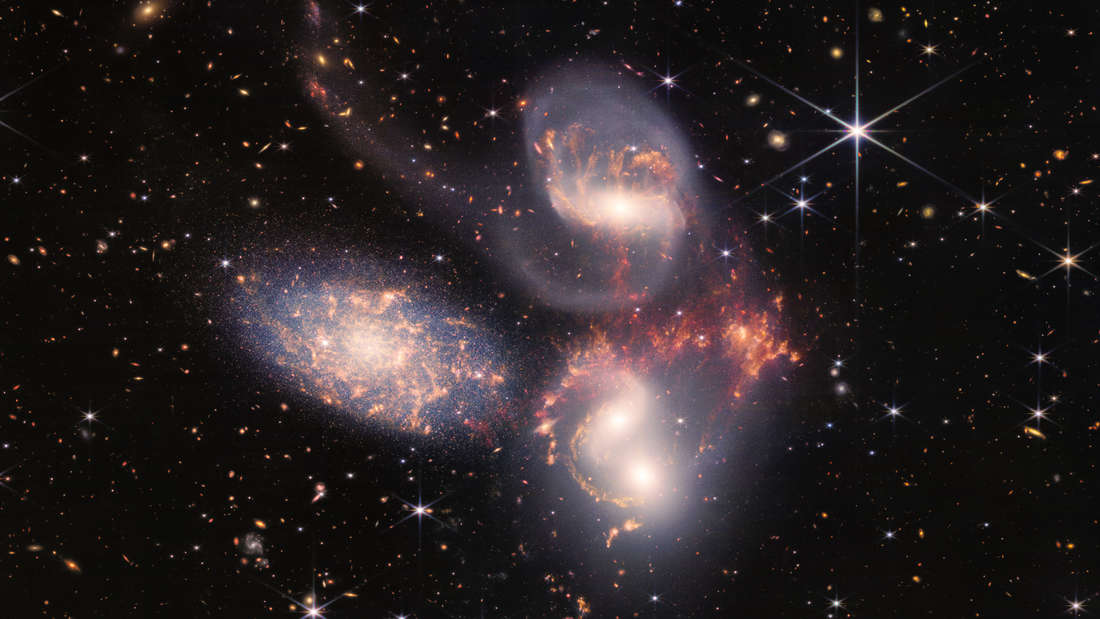 There are five galaxies in Stephen's Quintet.  this fast of quintet 