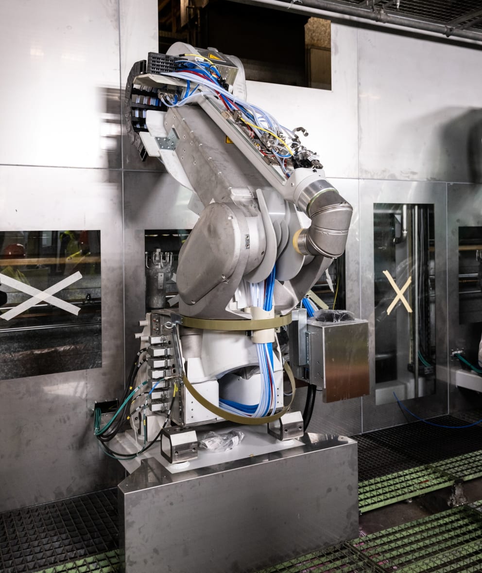 Automobile maker also acquired new robots