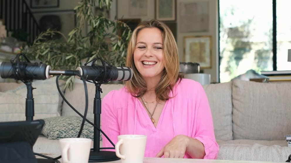 Actress Alicia Silverstone guest stars with podcaster Ellen Fisher