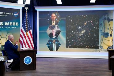 NASA and the US President show the first image from the "Webb" telescope