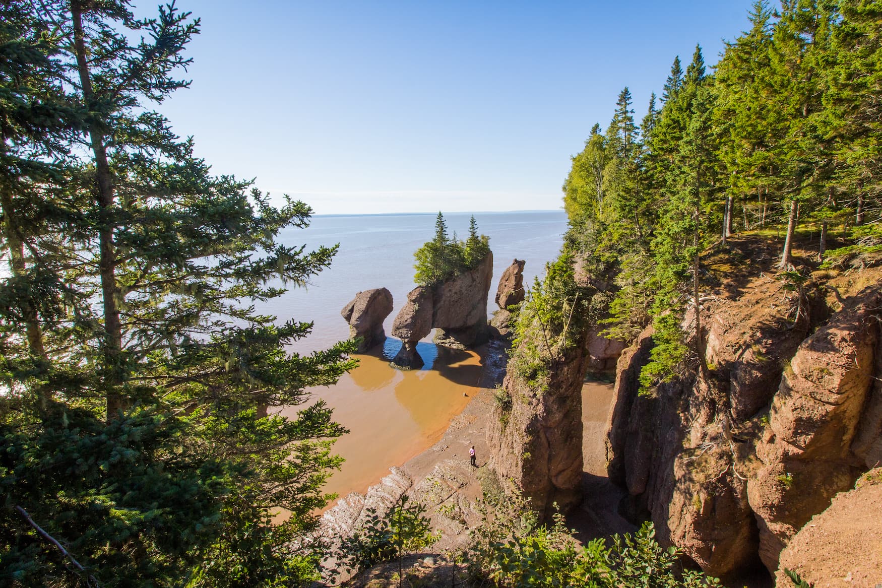 Hopewell Rocks in One of the Most Beautiful National Parks in Canada