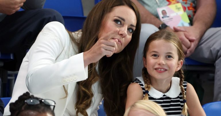 Duchess Kate: "Charlotte spends most of her time upside down"