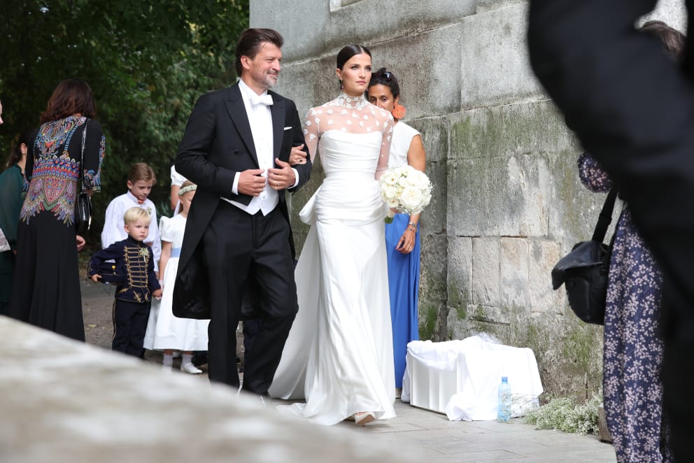 Proud father: Martin Rohla and his daughter on wedding day