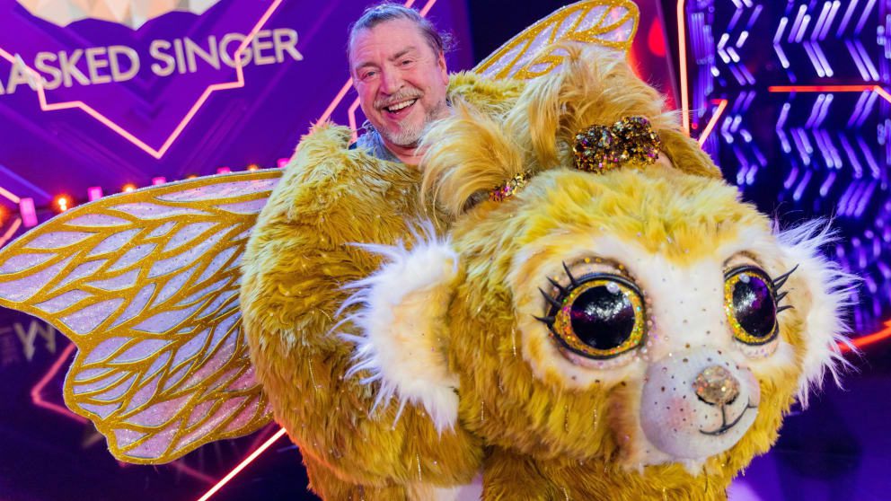 Actor Armin Rohde was in a golden hamster costume