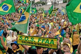 Protest against election results in Brazil: Supporters of Bolsonaro