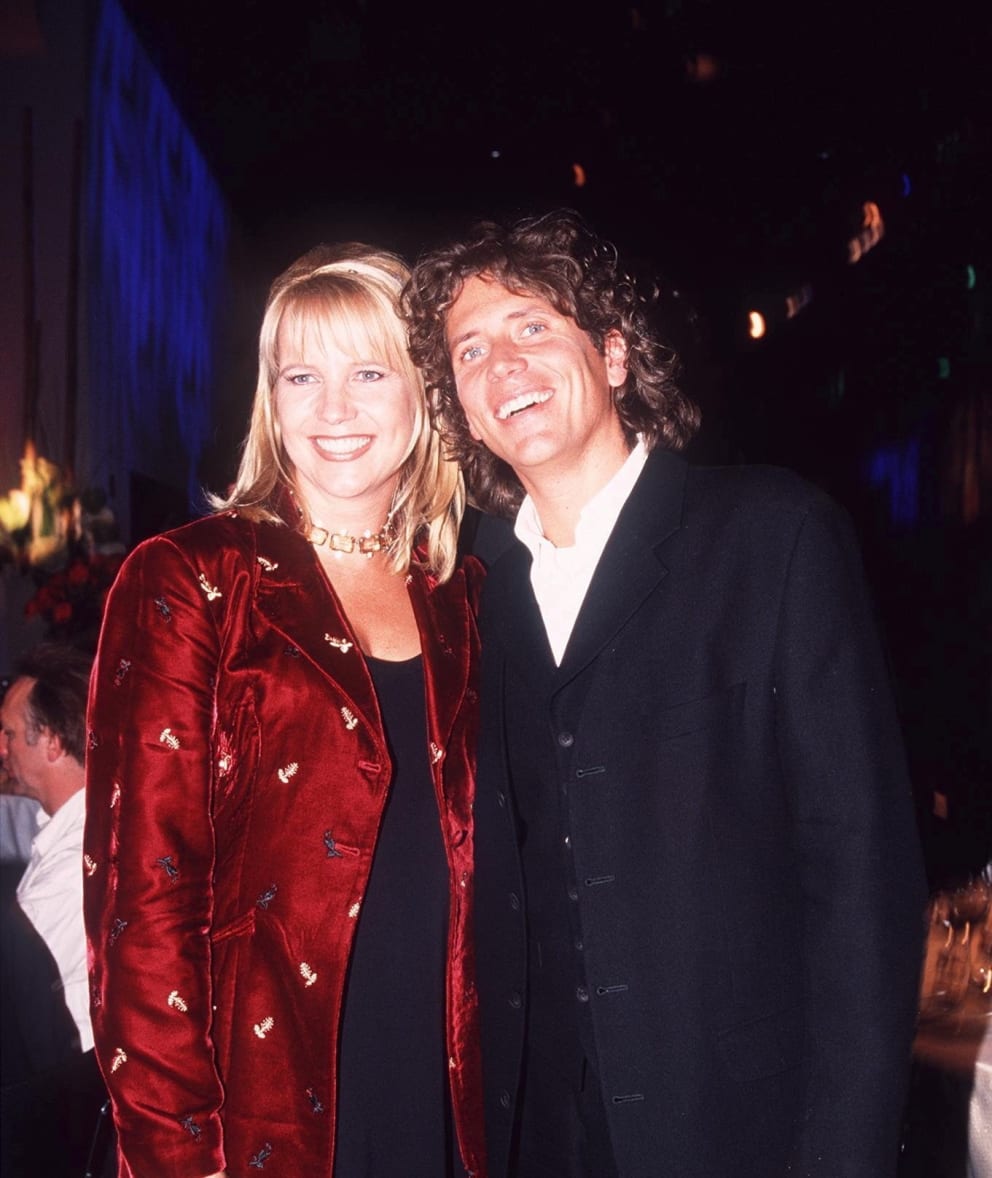 Linda de Mol and Sander Wahle at the German TV Awards in Cologne in 1999