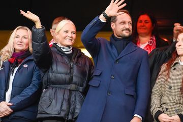 Mette-Marit and Haakon from Norway: Crown Prince couple attend a football game in Oslo.