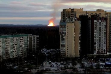 Flames visible from a distance: Gas pipeline explodes near St. Petersburg