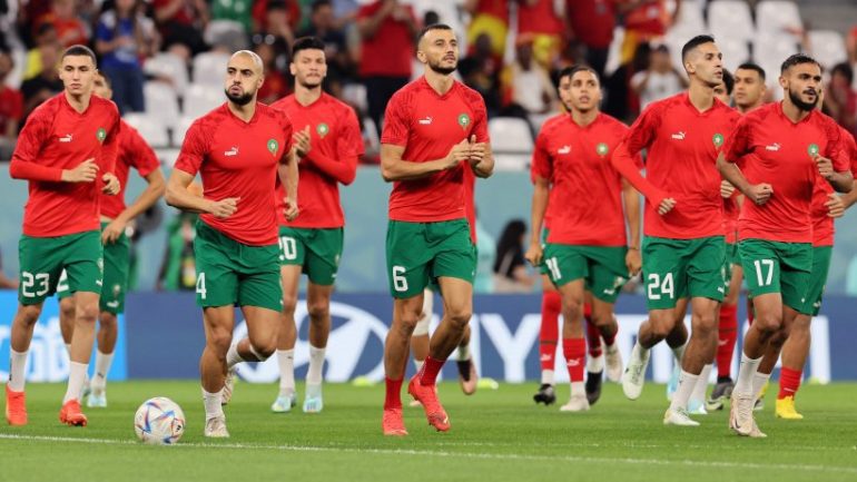 Morocco plays against Portugal across the continent