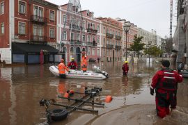 After heavy rains: heavy flooding in Portugal